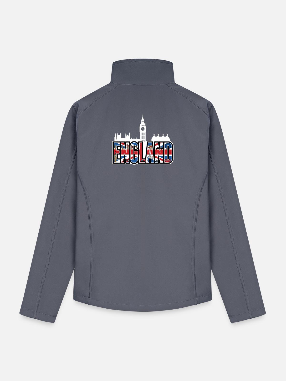 England - Men’s Soft Shell Jacket - gray - Back