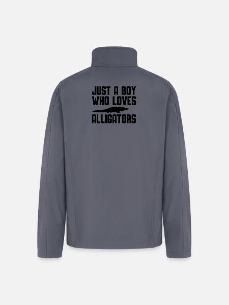 Alligator Reptil - Men’s Soft Shell Jacket - gray