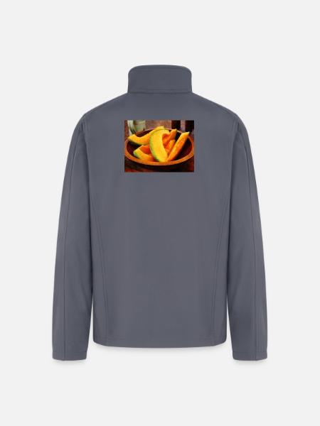Slices of Cantaloupe - Men’s Soft Shell Jacket - gray