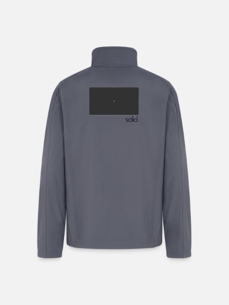Midnight Cross Glyph - Men’s Soft Shell Jacket - gray
