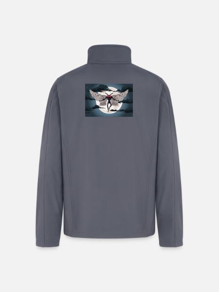 the mothman - Men’s Soft Shell Jacket - gray