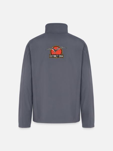Prehistoric Pterosaur Extinction Logo - Men’s Soft Shell Jacket - gray