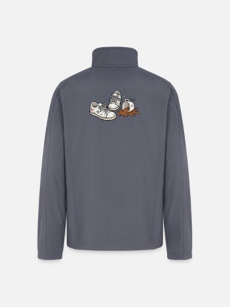 Coffee Spill Sneakers - Men’s Soft Shell Jacket - gray