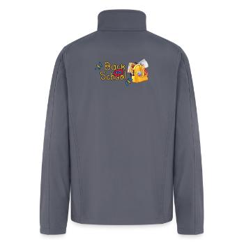 Back to School Color Splash - Men’s Soft Shell Jacket - gray - Back