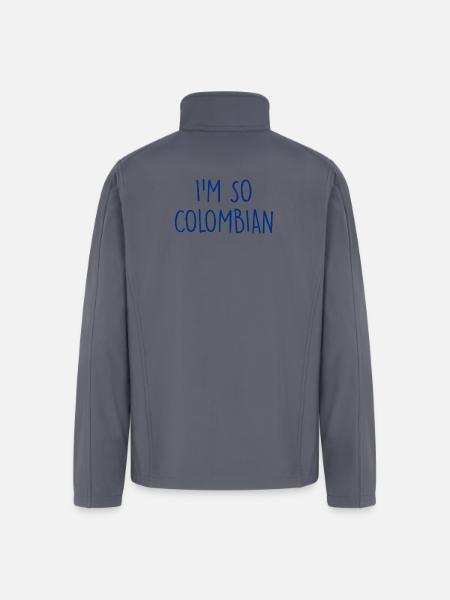 I'm so Colombian Colombia - Men’s Soft Shell Jacket - gray