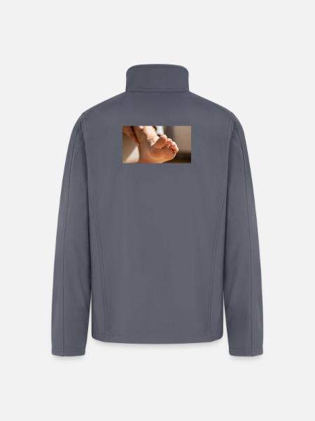 Female foot - Men’s Soft Shell Jacket - gray