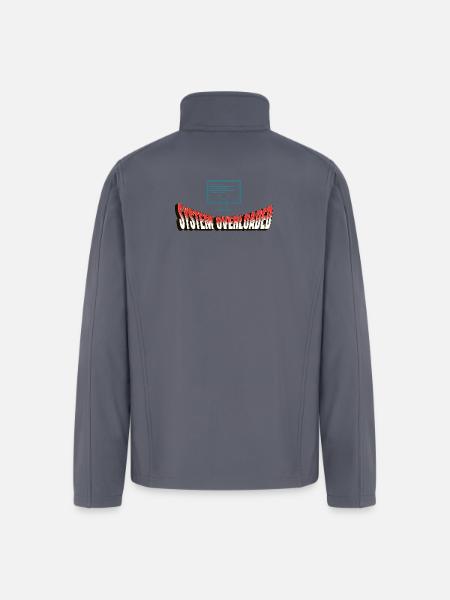 System Overloaded Graphic - Men’s Soft Shell Jacket - gray