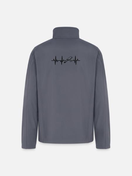 Cricket ECG Heartline - Men’s Soft Shell Jacket - gray