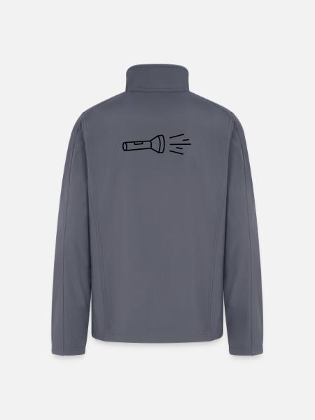 flashlight - Men’s Soft Shell Jacket - gray