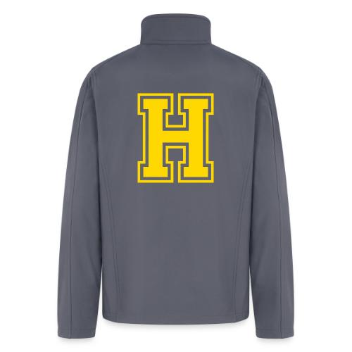 Letter H – Capital Athletic Alphabet Monogram - Men’s Soft Shell Jacket