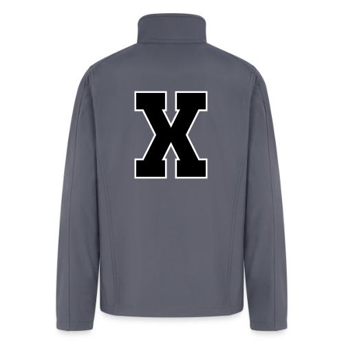 Varsity Letter X Athletic Monogram - Men’s Soft Shell Jacket