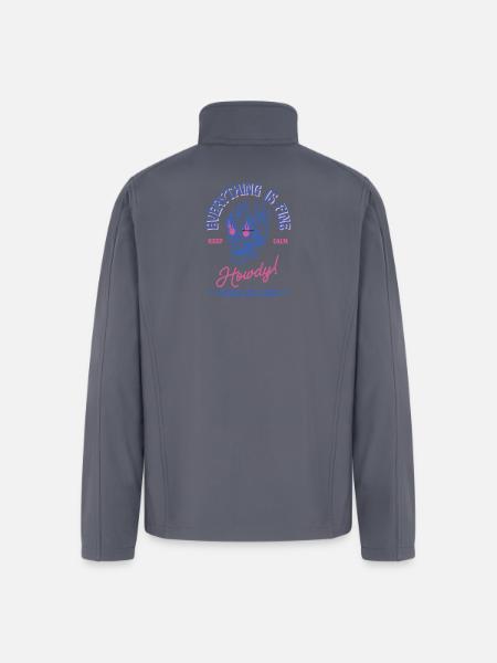 everything is fine - Men’s Soft Shell Jacket - gray