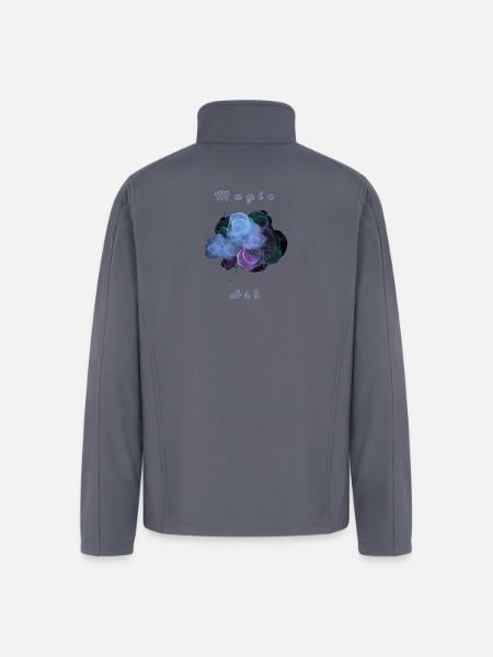 Nebula Smoke Magic - Men’s Soft Shell Jacket - gray
