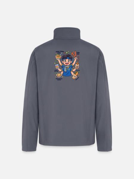 Viet Street Snack Hero - Men’s Soft Shell Jacket - gray