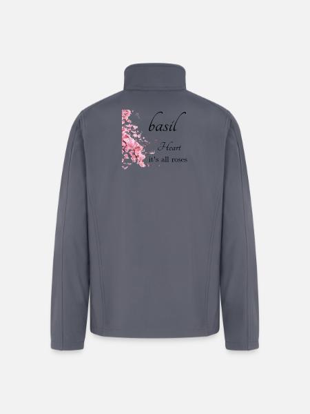 Sakura Bloom - Men’s Soft Shell Jacket - gray