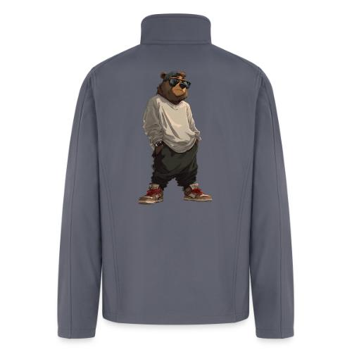 Urban Streetwear Bear Cool Apparel Design - Men’s Soft Shell Jacket