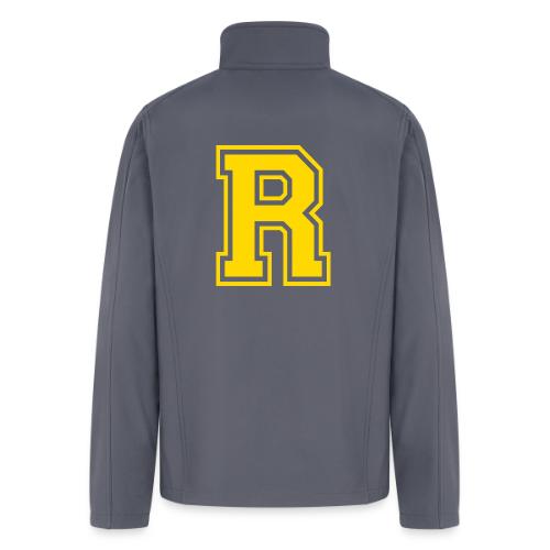 Letter R – Capital Athletic Alphabet Monogram - Men’s Soft Shell Jacket
