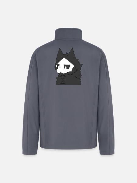 Mono Wolfish Avatar - Men’s Soft Shell Jacket - gray