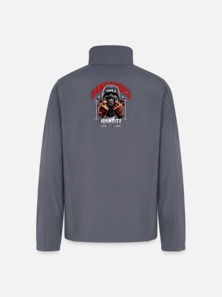 Grave Smile - Men’s Soft Shell Jacket - gray