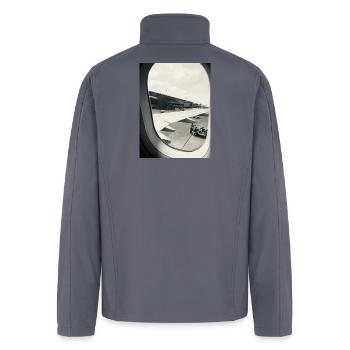 Wingview Mono Flight - Men’s Soft Shell Jacket - gray - Back