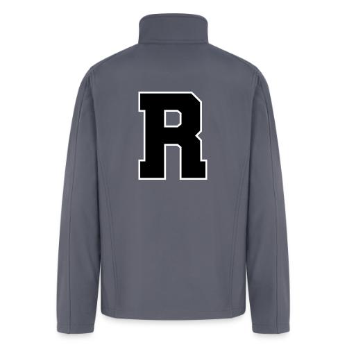 Varsity Letter R Athletic Monogram - Men’s Soft Shell Jacket