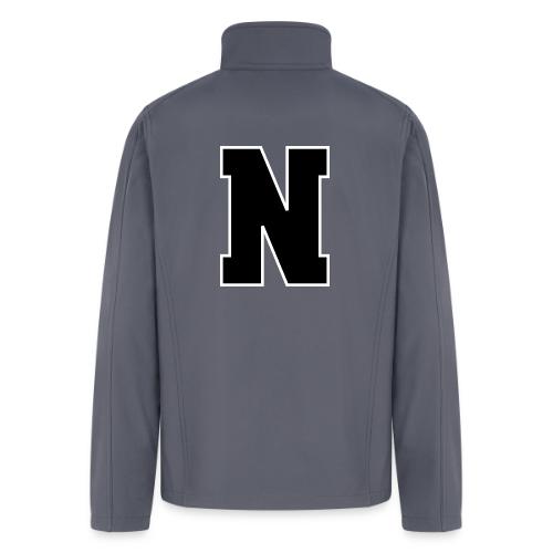 Varsity Letter N Athletic Font Graphic - Men’s Soft Shell Jacket