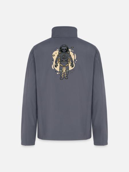 Cosmic Skull Astronaut - Men’s Soft Shell Jacket - gray