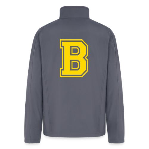 Letter B – Capital Athletic Alphabet Monogram - Men’s Soft Shell Jacket