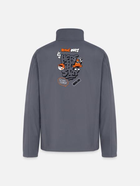 Graffiti Cone Stay Frosty Tee - Men’s Soft Shell Jacket - gray