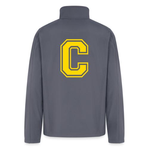 Letter C – Capital Athletic Alphabet Monogram - Men’s Soft Shell Jacket