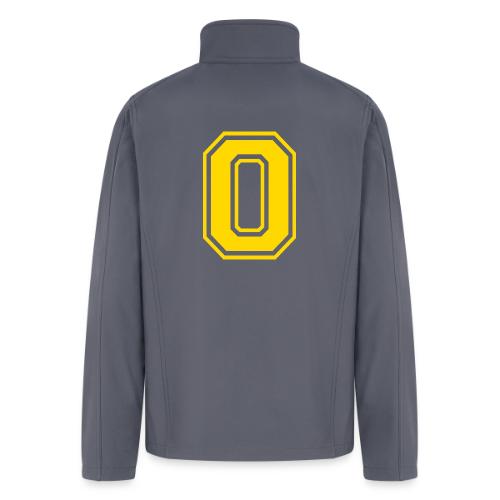 Letter O – Capital Athletic Alphabet Monogram - Men’s Soft Shell Jacket