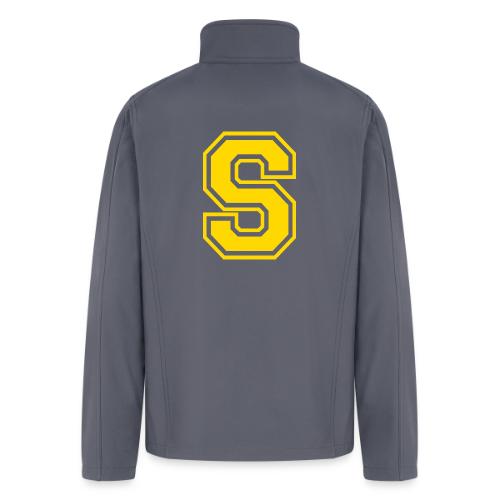 Letter S – Capital Athletic Alphabet Monogram - Men’s Soft Shell Jacket