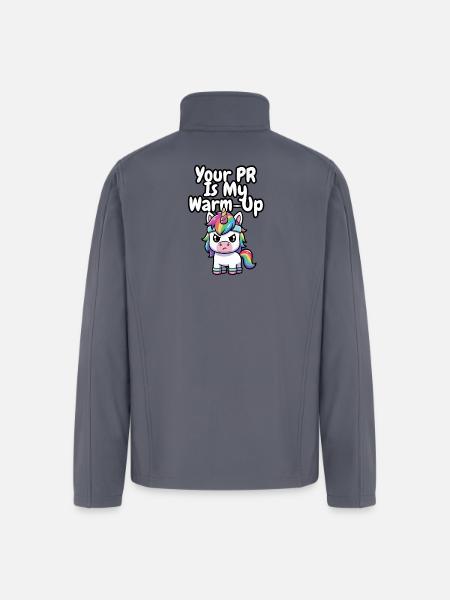 Your PR Is My Warm-Up - Men’s Soft Shell Jacket - gray