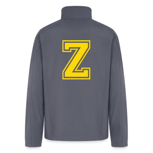Letter Z – Capital Athletic Alphabet Monogram - Men’s Soft Shell Jacket