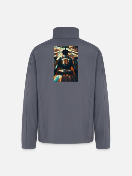 Neon Velocity Racer - Men’s Soft Shell Jacket - gray