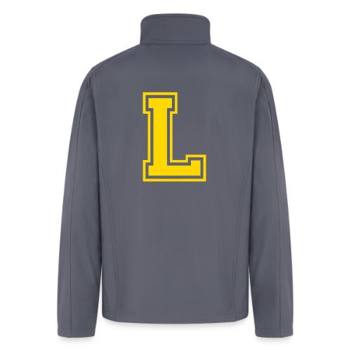 Letter L – Capital Athletic Alphabet Monogram - Men’s Soft Shell Jacket