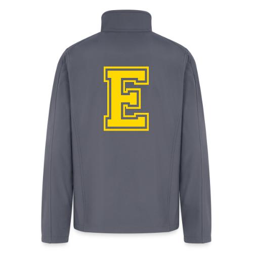 Letter E – Capital Athletic Alphabet Monogram - Men’s Soft Shell Jacket