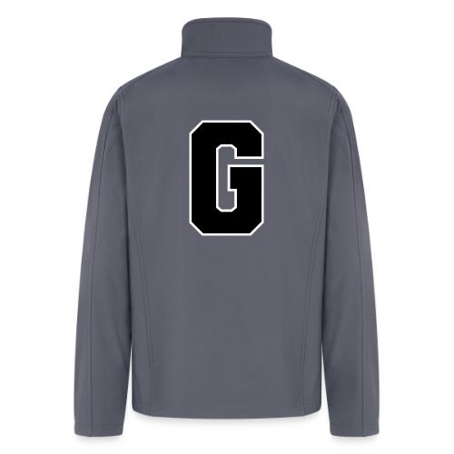 Varsity Letter G Collegiate Alphabet Art - Men’s Soft Shell Jacket