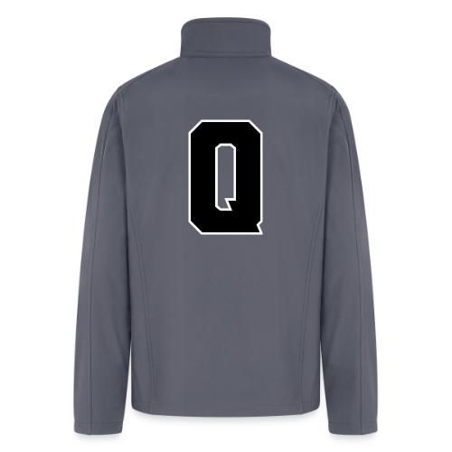 Varsity Letter Q Collegiate Font Graphic - Men’s Soft Shell Jacket