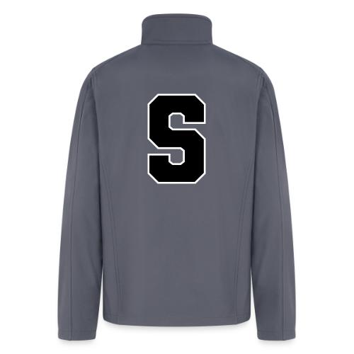 Varsity Letter S Collegiate Alphabet Art - Men’s Soft Shell Jacket