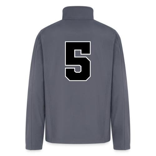 Varsity Number 5 Athletic Design - Men’s Soft Shell Jacket