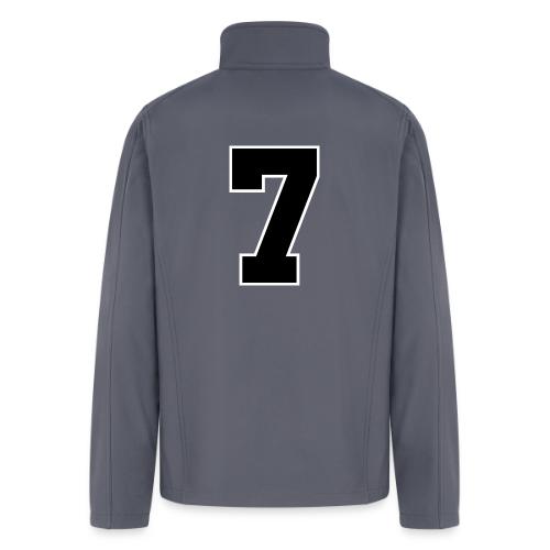 Varsity Number 7 Athletic Look - Men’s Soft Shell Jacket