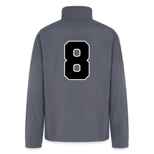 Varsity Number 8 College Style - Men’s Soft Shell Jacket
