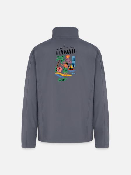 Hawaii Adventure Summer Tee - Men’s Soft Shell Jacket - gray
