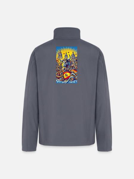Spanien Stier Espana Design - Men’s Soft Shell Jacket - gray