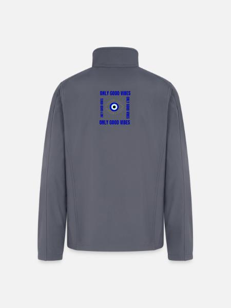 beautiful blue eyes - Men’s Soft Shell Jacket - gray