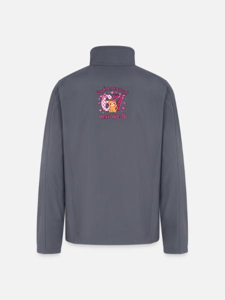 8th Birthday Kitty Survived 6 - Men’s Soft Shell Jacket - gray