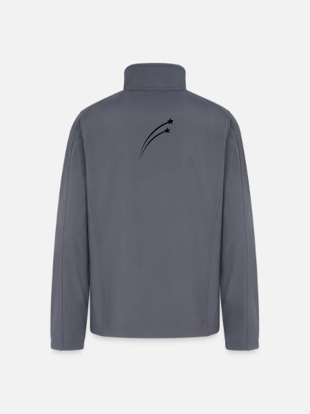 Twin Shooting Star Meteor Arc - Men’s Soft Shell Jacket - gray