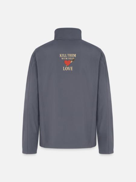 Heart and Dagger - Men’s Soft Shell Jacket - gray