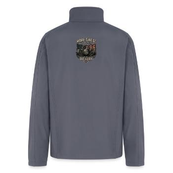 More Sweat More Sacrifice More Victory - Men’s Soft Shell Jacket - gray - Back